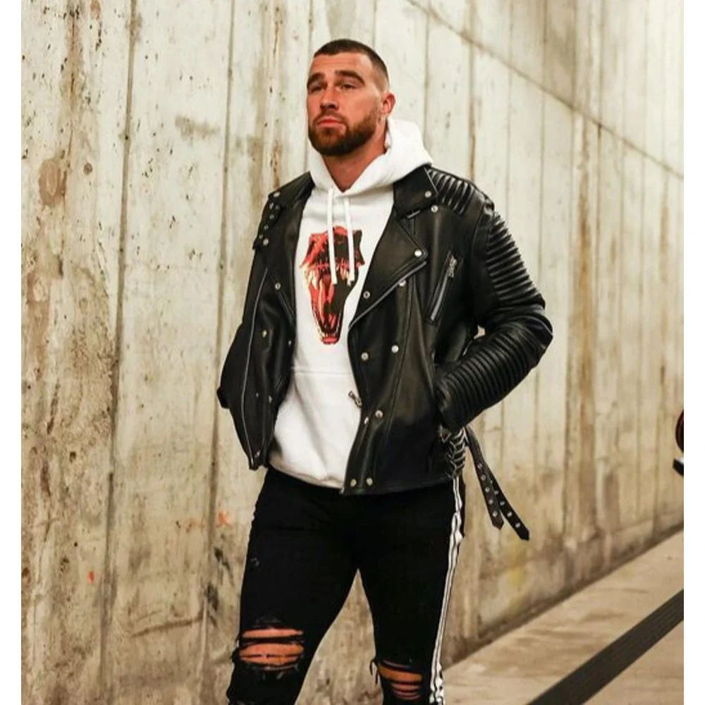Nike Travis Kelce T-Rex Sweatshirt Hoodie KC Kansas City Chiefs 87 White Medium - Picture 1 of 12